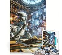Rompecabezas para Adultos de 1000 Piezas: Poeta androide enigmático, Juego Imposible, Ideal para Pasar el Tiempo en casa, cumpleaños y Navidad 38x26cm