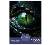 Rompecabezas para Adultos De 1000 Piezas Poison Dragons Green Eye Rompecabezas para Adultos, Juegos Familiares, Divertidos Y Humorísticos, Actividades para Hacer En Casa, 38x26cm/1000pcs
