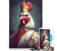 Rompecabezas para Adultos de 1000 Piezas Pollo Encantado,Bordes Finos,Manualidades,concentración,Juego Divertido,Juego Relajante,Regalo de cumpleaños (50x75cm)