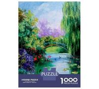 Rompecabezas para Adultos De 1000 Piezas Pond Rompecabezas para Adolescentes Juego Familiar Carrera De Velocidad Manual Cumpleaños 38x26cm/1000pcs