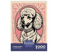 Rompecabezas para Adultos De 1000 Piezas Poodle Portrait Rompecabezas Juego De Ingenio Aliviador del Estrés Difícil Y Desafiante 70x50cm/1000pcs