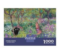 Rompecabezas para Adultos De 1000 Piezas Poodle The Artist S Garden Claude Monet Rompecabezas para Adolescentes Juego Familiar Carrera De Velocidad Manual Cumpleaños 38x26cm/1000pcs