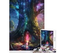 Rompecabezas para Adultos de 1000 Piezas Portal a lo Desconocido Juguetes antiestrés Gran Regalo Juego de ingenio descompresión Intelectual tamaño 38x52cm