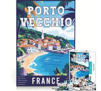 Rompecabezas para Adultos de 1000 Piezas: Porto Vecchio en Francia, Juguete Educativo, Ideal para Pasar el Tiempo en Vacaciones, Regalo para Amigos y Familiares 50x75cm