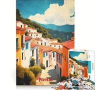 Rompecabezas para Adultos de 1000 Piezas póster de Arte Priorat Juegos relajantes Actividades Divertidas en casa con póster a Juego y Hoja de Preguntas y respuestas 38x26cm