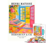 Rompecabezas para Adultos de 1000 Piezas Póster de la exposición de Henri Matisse Ayuda a ejercitar el Cerebro Un Reto difícil Juego Educativo para Mayores de 14 años 50x75cm