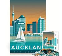 Rompecabezas para adultos de 1000 piezas,pósteres de viajes de Auckland,decoración de ajuste limpio,juego para ejercitar la mente,juego para momentos acogedores,decoración de cumpleaños,regalo 50x75cm