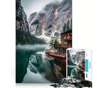 Rompecabezas para Adultos de 1000 Piezas Pragser Wildsee Premium Cut Play Juego de Habilidad Mental Diversión sin Preocupaciones Decoración navideña para Pared (38x26cm)