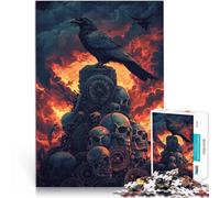 Rompecabezas para Adultos de 1000 Piezas Profecía del Cuervo Místico Alivio del estrés Cada Pieza es única: un desafiante y Divertido Juego Familiar 38x26cm