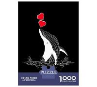 Rompecabezas para Adultos De 1000 Piezas Protect Whale Love Sea Rompecabezas para Adultos Juguete Decoración De Pared Mejora La Memoria Cumpleaños 38x26cm/1000pcs