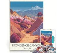 Rompecabezas para Adultos de 1000 Piezas, Providence Canyon, Georgia, Juego práctico, Actividades Divertidas para Hacer en casa, Regalos para Mujeres 38x26cm