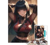Rompecabezas para Adultos de 1000 Piezas Pueblo lúdico Kunoichi Juguetes de decoración para el hogar Recurso de análisis y lógica Regalos para Amigos y Familiares (38x52cm)