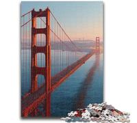 Rompecabezas para Adultos de 1000 Piezas, Puente de San Francisco, Rompecabezas de 1000 Piezas, antiestrés, para Pasar el rato, interacción Entre Padres e Hijos, 38x26cm