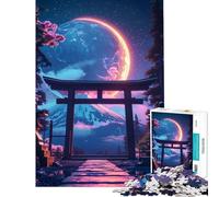 Rompecabezas para Adultos de 1000 Piezas Puerta Celestial de Japón Juego Educativo desafío Juguete Juego Relajante Mejora la Memoria Regalo de cumpleaños (tamaño 38x52cm)