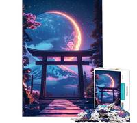 Rompecabezas para Adultos de 1000 Piezas Puerta Celestial de Japón Juegos de relajación Juguetes Juegos educativos Regalo para cumpleaños Divertido y con Humor (Tamaño 50x75cm)