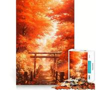 Rompecabezas para Adultos de 1000 Piezas,Puerta Torii de otoño,articulaciones Suaves,Divertido Juego cognitivo,Juguete para Jugar casualmente,Regalo de cumpleaños para la Mente (50x75cm)