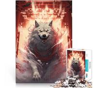Rompecabezas para Adultos de 1000 Piezas Puerta Torii del Lobo Japonesa Alivio del estrés Cada Pieza es única: un desafiante y Divertido Juego Familiar 38x26cm