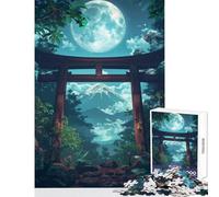 Rompecabezas para Adultos de 1000 Piezas Puerta Torii Juguetes japoneses para decoración del hogar Regalos para Amigos Secretos Juegos de relajación desafiantes para completar tamaño 38x52cm