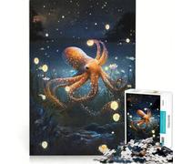 Rompecabezas para Adultos de 1000 Piezas Pulpo mitológico Juego práctico para Relajarse intelectualmente Regalo de cumpleaños Regalo de Viaje 38x52cm