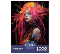 Rompecabezas para Adultos De 1000 Piezas Punk Girl No6 Rompecabezas para Adultos Juego Práctico Corte De Precisión 38x26cm/1000pcs