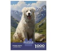 Rompecabezas para Adultos De 1000 Piezas Pyrenean Mountain Dog Rompecabezas para Adultos Juegos Familiares Decoración Perfecta Cumpleaños Y Navidad 70x50cm/1000pcs