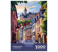 Rompecabezas para Adultos De 1000 Piezas Quebec City Street Scene Rompecabezas para Adultos Juego Familiar Pero Divertido Y Humorístico Cumpleaños 52x38cm/1000pcs