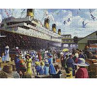 Rompecabezas para adultos de 1000 piezas R.M.S. Titanic de 27.56 x 19.69 pulgadas para adultos, juego educativo, desafío, rompecabezas de Titanic de 1000 piezas para adultos y niños