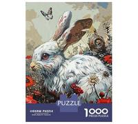 Rompecabezas para Adultos De 1000 Piezas Rabbit Garden Rompecabezas Juguetes Antiestrés, Divertidos Y Humorísticos Regalos para Reducir El Estrés 52x38cm/1000pcs