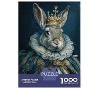 Rompecabezas para Adultos De 1000 Piezas Rabbit King Rompecabezas para Adultos Juegos De Relajación Desafío Difícil Juego Desafiante Regalos 38x26cm/1000pcs
