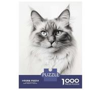 Rompecabezas para Adultos De 1000 Piezas Ragdoll Cat Rompecabezas para Adultos Juguete Decoración De Pared Decoración del Hogar Regalos para Amigos Y Familiares 70x50cm/1000pcs