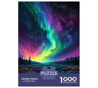 Rompecabezas para Adultos De 1000 Piezas Rainbow Aurora Sky Rompecabezas para Adultos Juego De Ingenio Difícil Oferta Difícil como Regalo para Toda La Familia 52x38cm/1000pcs