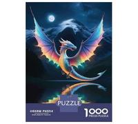 Rompecabezas para Adultos De 1000 Piezas Rainbow Dragon Fantasy Art Rompecabezas Práctico Juego Regalo De Cumpleaños Cumpleaños Y Navidad 70x50cm/1000pcs