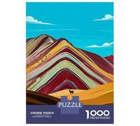 Rompecabezas para Adultos De 1000 Piezas Rainbow Mountain Peru Rompecabezas para Adultos Juego De Ingenio Desafío Difícil Gran Regalo para Los Amantes De Los Juegos 70x50cm/1000pcs