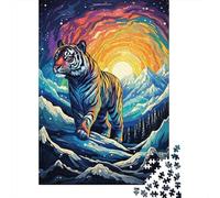 Rompecabezas para Adultos De 1000 Piezas Rainbow Tiger Mountain Scene Rompecabezas para Adultos Juegos Relajantes Decoración De Pared Cumpleaños Y Navidad 70x50cm/1000pcs