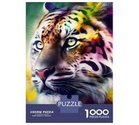 Rompecabezas para Adultos De 1000 Piezas Rainbow Tiger Wildlife Rompecabezas para Adultos Juego Práctico Oferta De Regalo De Cumpleaños como Regalos para Toda La Familia 52x38cm/1000pcs