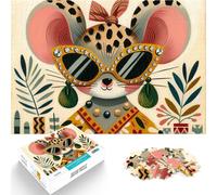 Rompecabezas para Adultos de 1000 Piezas Ratón de Moda Alivia el estrés Vacaciones en casa Matar el Tiempo Buen Regalo 52x38cm