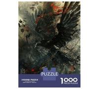 Rompecabezas para Adultos De 1000 Piezas Raven in Chaos Rompecabezas para Adultos Juego De Ingenio Regalos para Mujeres Actividades Divertidas En Casa 38x26cm/1000pcs