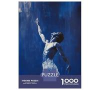 Rompecabezas para Adultos De 1000 Piezas Reaching Higher - Ballet’s Passion and Grace Male Ballet Dancer Painting Rompecabezas para Adultos Juegos Relajantes Mejora La Memoria Regalo De Cumpleaños, R