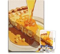 Rompecabezas para Adultos de 1000 Piezas: Rebanada de Pastel con sirope para Verter, Juego Imposible, Corte de precisión, Regalo de Amigo Secreto, tamaño 38x52cm