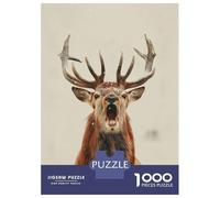 Rompecabezas para Adultos De 1000 Piezas Red Deer in Winter Rompecabezas para Adultos Juguete Decoración De Pared Decoración del Hogar Regalos para Amigos Y Familiares 38x26cm/1000pcs