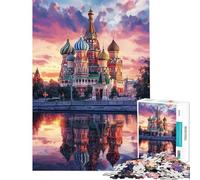 Rompecabezas para adultos de 1000 piezas Reflexiones de San Basilio Rompecabezas para adolescentes Vacaciones en casa Actividades divertidas para pasar el tiempo en casa Juego de desafío único 38x26cm