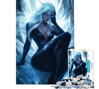 Rompecabezas para Adultos de 1000 Piezas Reina de Hielo Arte Fantástico Juegos Familiares Juego Educativo Desafío Juguete Regalos para Mujeres y Hombres Decoración de Pared (tamaño 38x52cm)