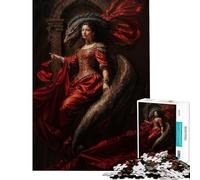 Rompecabezas para Adultos de 1000 Piezas Reina de la Diosa de Medianoche Lilith Juego Educativo desafío Juguete Juego Relajante Alivio del estrés Regalo de cumpleaños tamaño 75x50cm