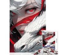 Rompecabezas para Adultos de 1000 Piezas Reina de los Dragones Juguete Educativo Grandes Regalos y Juguetes Juegos educativos interacción Entre Padres e Hijos tamaño 38x52cm