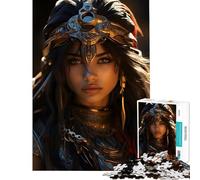 Rompecabezas para Adultos de 1000 Piezas Reina Guerrera del Desierto Punk un desafío Educativo para la diversión Familiar Juegos Divertidos para Mayores de 14 años 50x75cm