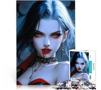 Rompecabezas para Adultos de 1000 Piezas Reina Vampiro Alivia el estrés Vacaciones en casa Matar el Tiempo Obra de Arte 52x38cm