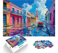 Rompecabezas para Adultos de 1000 Piezas Resumen Puerto Rico Juguete Educativo Intelectual descompresor Regalos de cumpleaños 52x38cm