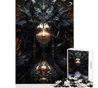 Rompecabezas para Adultos de 1000 Piezas Retrato de fantasía Oscura Juguetes para Decorar el hogar Regalos para el Amigo Secreto Juego de ingenio Cada Pieza es única - Tamaño 38x52cm