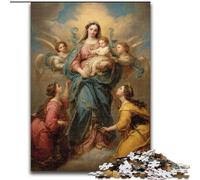 Rompecabezas para Adultos de 1000 Piezas: Retrato de María la Madre, análisis y lógica, con Piezas aleatorias y Totalmente entrelazables, para Mayores de 14 años tamaño 50x75cm