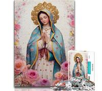 Rompecabezas para Adultos de 1000 Piezas, Retrato de María Madre, Juguete Educativo, Toda la Familia a Partir de 14 años, 38x26cm